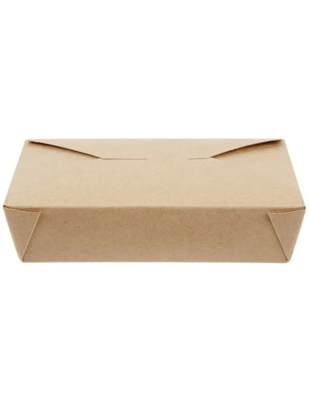 Kraft No 2 Microwavable Folded Paper Take-Out Container – 200/Case
