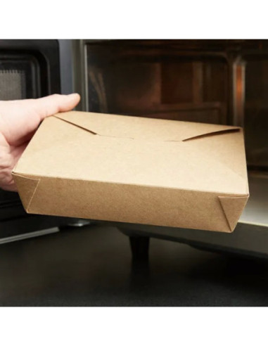 Kraft No 2 Microwavable Folded Paper Take-Out...