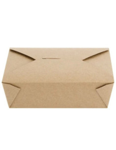 Kraft No 3 Microwavable Folded Paper Take-Out Container 7...