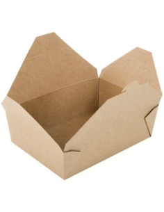 Kraft No 3 Microwavable Folded Paper Take-Out Container 7... 2