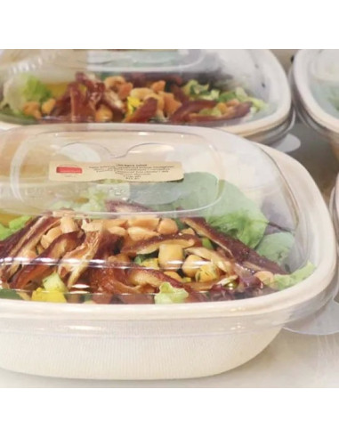 PLA Lid - Fits 16, 24 & 32 oz Fiber Bowl - 500...