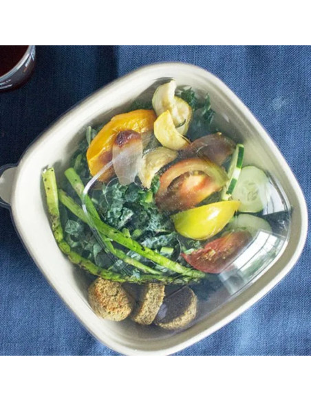 PLA Lid - Fits 16, 24 & 32 oz Fiber Bowl - 500 count