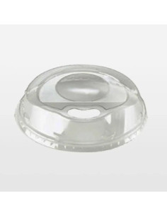 ASP662 Clear 9/12 oz. Plastic Sip Thru Dome Lid 10/100ct....
