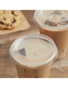 16, 20, and 24 oz. Clear Sip-Through Lid with Extra-Wide... 2