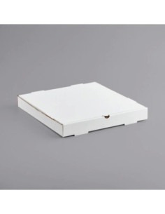 16" x 16" x 2" Customizable White Corrugated Plain Pizza...