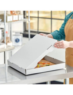 16" x 16" x 2" Customizable White Corrugated Plain Pizza... 2