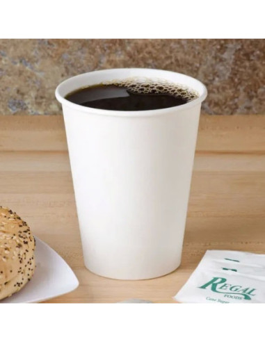 White Paper Hot Cup – 600-1000/Case 10-20 oz.