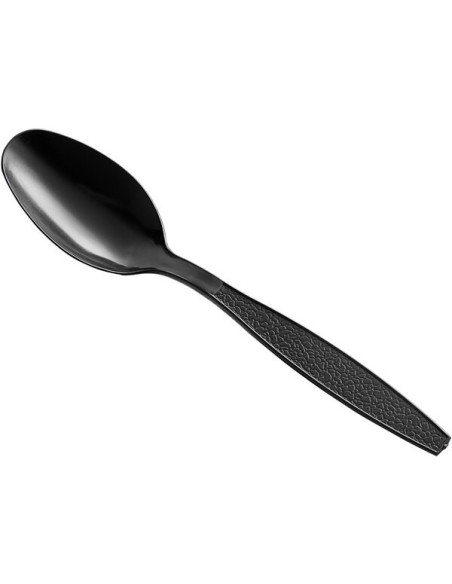Black Heavy Weight Plastic spoon