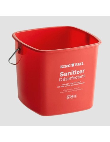 3 Qt. Red Sanitizing Pail