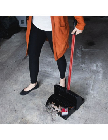 Black Lobby Dust Pan (Closed Lid)