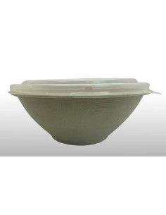 EccoCane 32oz 7.5" Round PP5 Plastic Microwavable Lid 2