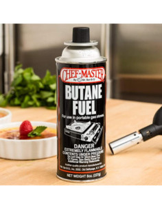 Chef Master 90340 - Pack of 4 Butane Fuel Cylinders- 8oz... 2