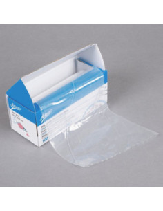 12" High-Grip Clear Disposable Pastry Bag - 100/Roll
