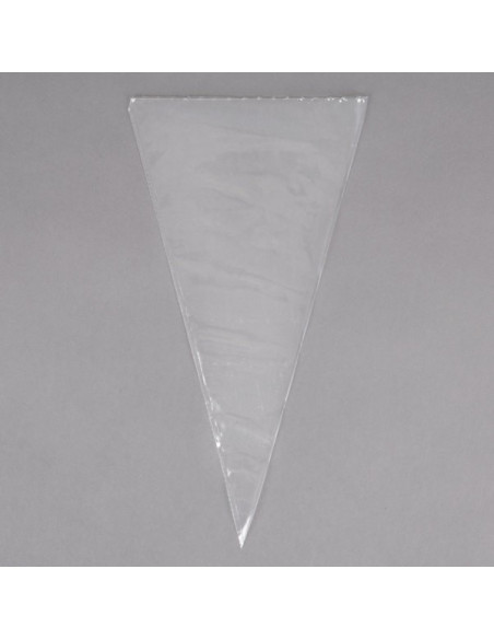 12" High-Grip Clear Disposable Pastry Bag - 100/Roll