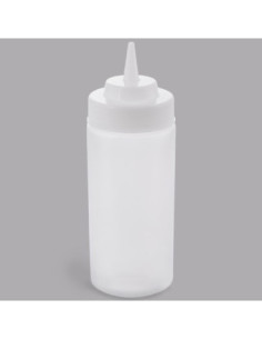 16 oz. Clear Widemouth and Standard Cone Tip Squeeze...