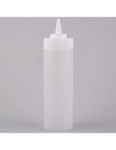 12 oz. Clear Wide Mouth Squeeze Bottle - 6/Pack