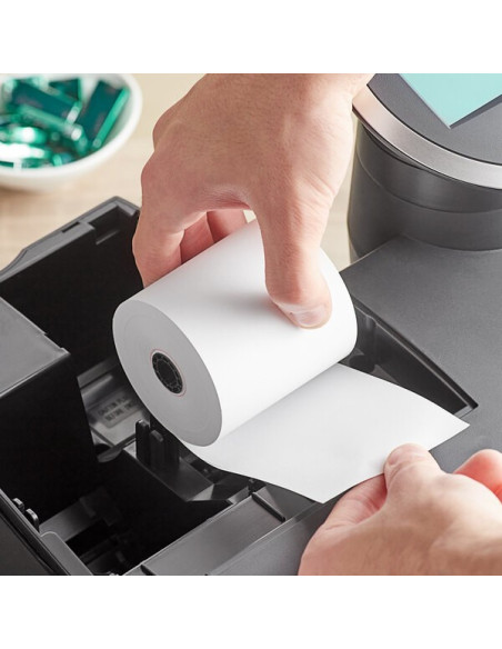 3" x 165' Traditional 1 Ply Cash Register POS Paper Roll Tape 50/Case