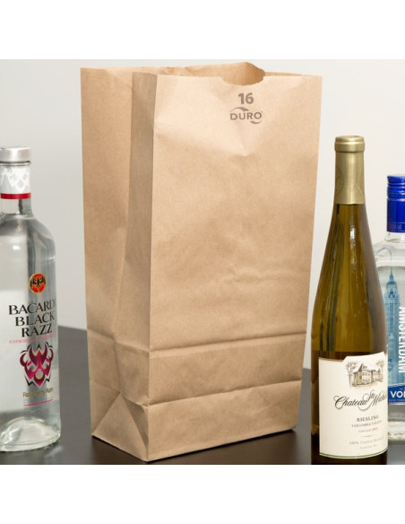 16 lb Brown Paper Bag - 500/Bundle