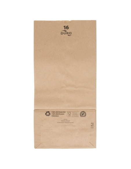 16 lb Brown Paper Bag - 500/Bundle