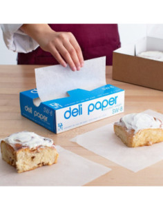 8" x 10 3/4" Interfolded Deli Wrap Wax Paper 6000/case -... 2