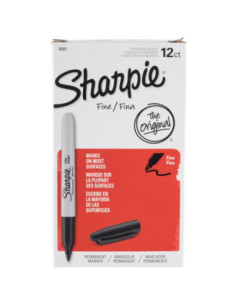 Sharpie Black Fine Point Permanent Marker - 36/Box 2