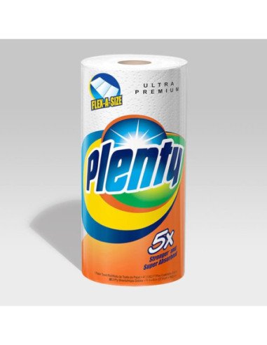 Plenty 2-Ply Ultra Premium Flex-A-Size Paper Towels - 15/Case