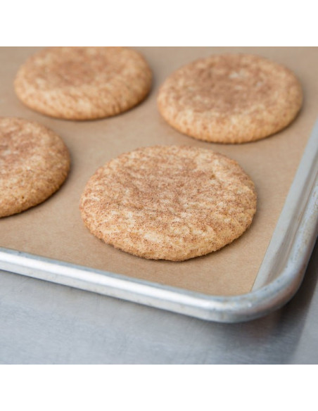 Baker's Mark 24" x 16" Full Size Unbleached Quilon® Coated Parchment Paper Bun / Sheet Pan Liner Sheet - 1000/Case