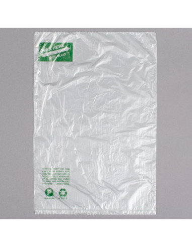 12" x 20" Plastic Side Print Produce Bag on a...