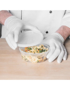 Heavy Duty 8 oz Microwavable Translucent Plastic Deli...