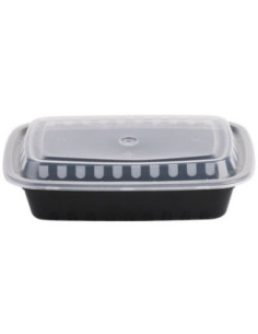 Black Rectangular 16oz. Microwavable Heavy Weight... 2