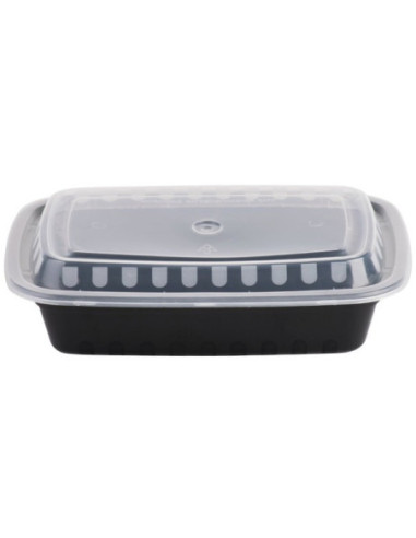 Black Rectangular 38oz Microwavable Heavy...
