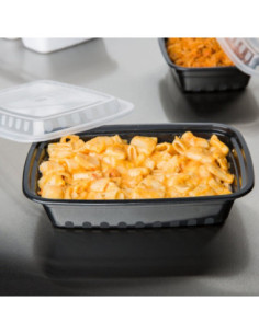Black Rectangular 24oz Microwavable Heavy Weight...