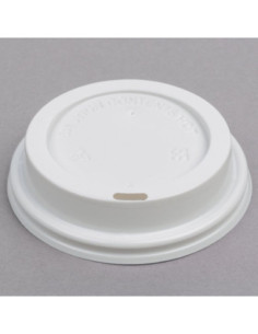 Solo Traveler White/Black Dome Hot Cup Lid with Sip Hole... 2