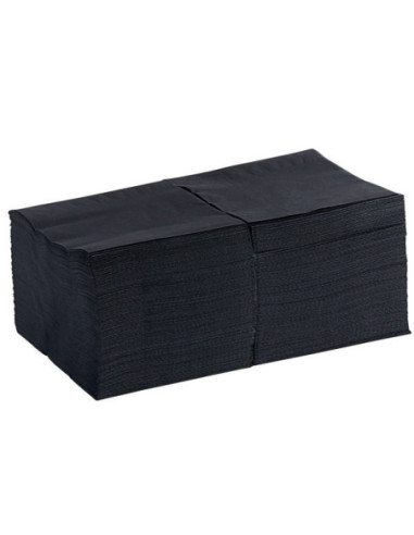 2-Ply Black Beverage Cocktail Napkins 1000/Case