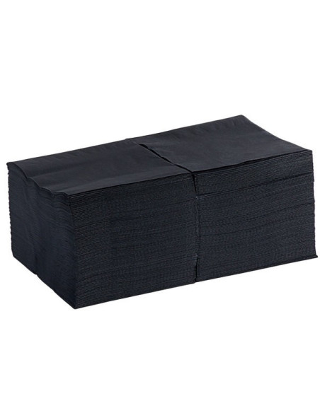 2-Ply Black Beverage Cocktail Napkins 1000/Case