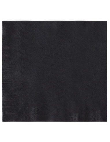 2-Ply Black Beverage Cocktail Napkins 1000/Case