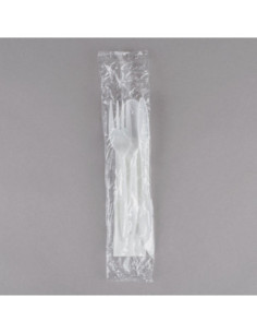 Medium Weight White Wrapped Plastic Cutlery 4 Set with... 2