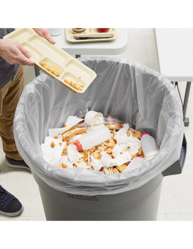 46 Gallon Clear Garbage Bag 2 Mil 18Lb